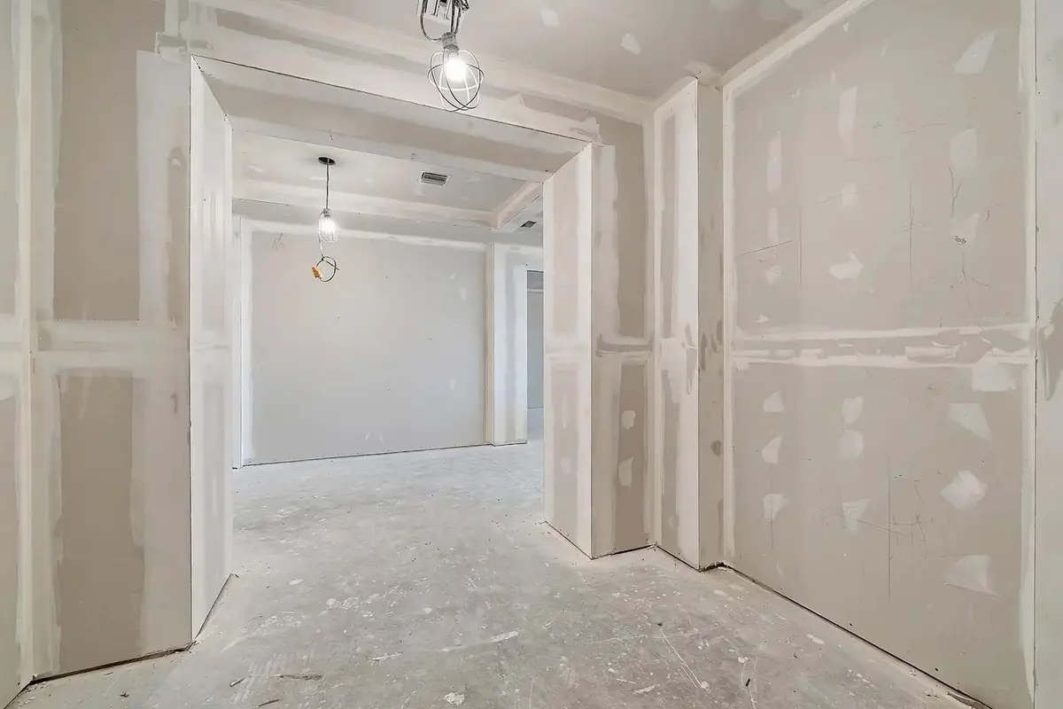 Interior before painting